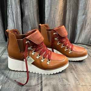 COLE HAAN WOMEN’S ZeroGrand Waterproof Wedge Hiker Booties NEW open to offers